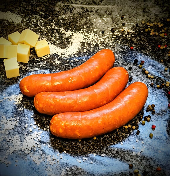 Käsekrainer ca. 120g/Stück – ca. 120g/Stück, frisch von Bienek